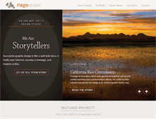 Tablet Screenshot of pagedesigngroup.com